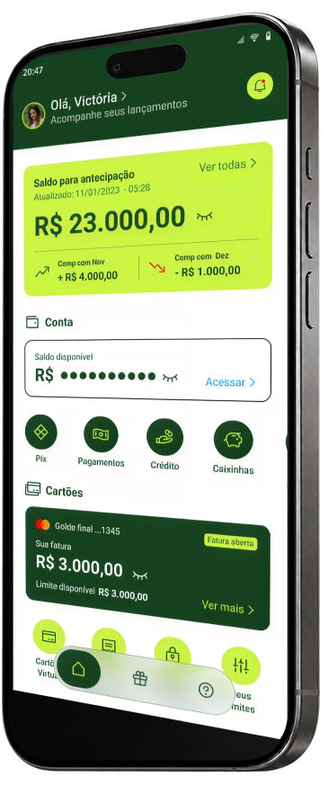 Interface de antecipação de fretes Cash Advance